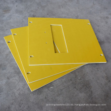 Corte de lámina de aislamiento de fibra de vidrio epoxi amarillo 3240